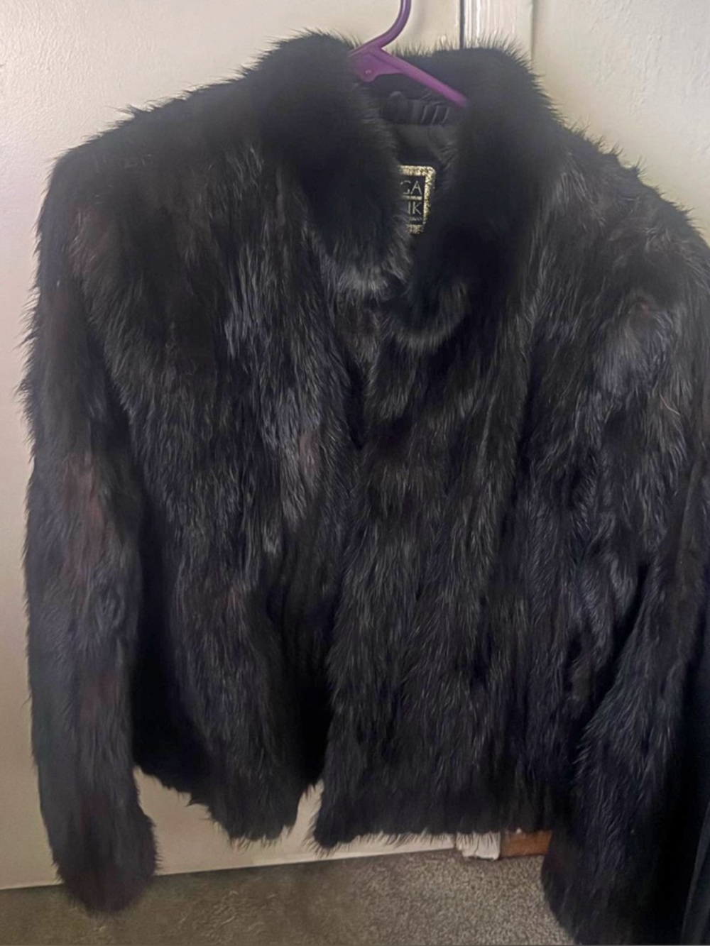 Saga Mink Fur Coat Mink Size Medium
